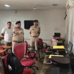 साइबर अपराधों की रोकथाम को लेकर आईजी दुर्ग रेंज श्री रामगोपाल गर्ग द्वारा साइबर थाना एवं सी.सी.टी.एन.एस. का औचक निरीक्षण।